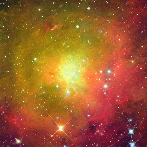 Prompt: Beautiful multicoloured astronomical nebula in Orion in the style of Planck
