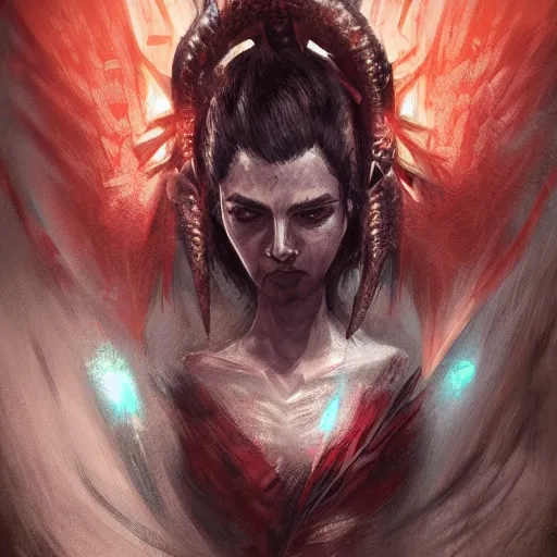 Image similar to Kitava insatiable hunger, path of exile, artstation, concept art, digital painting, highly detailed, portrait
