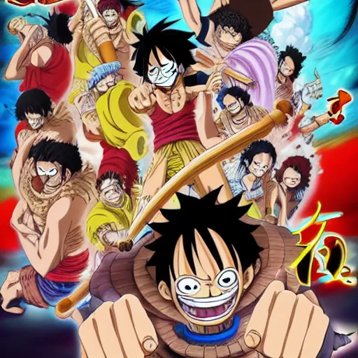 Prompt: gomu gomu no mi gear 4 luffy