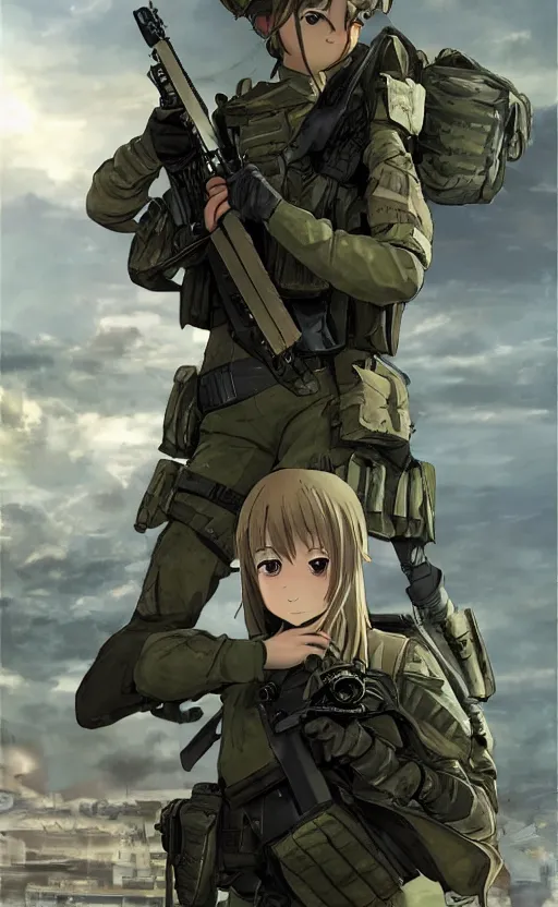 an anime girl soldier, sci-fi, angry, anime by Studio | Stable Diffusion |  OpenArt
