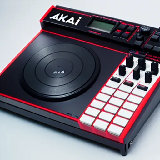 Prompt: photo of Akai MPC 2000xl, product photography, dslr, rule of thirds