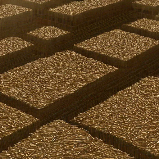 Image similar to Piles of rice scattered, real engine render