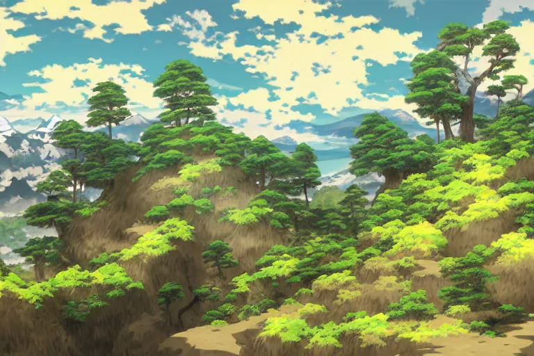 Image similar to mushoku tensei landscape art