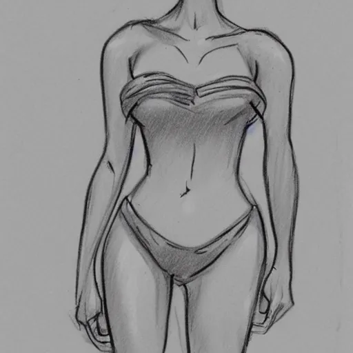 Image similar to milt kahl sketch of victoria justice with kim kardashian body