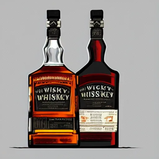 Prompt: whiskey concept art