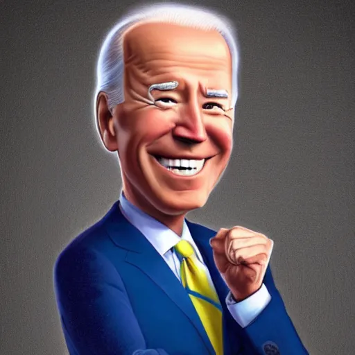 Image similar to joe biden charicature by disney pixar