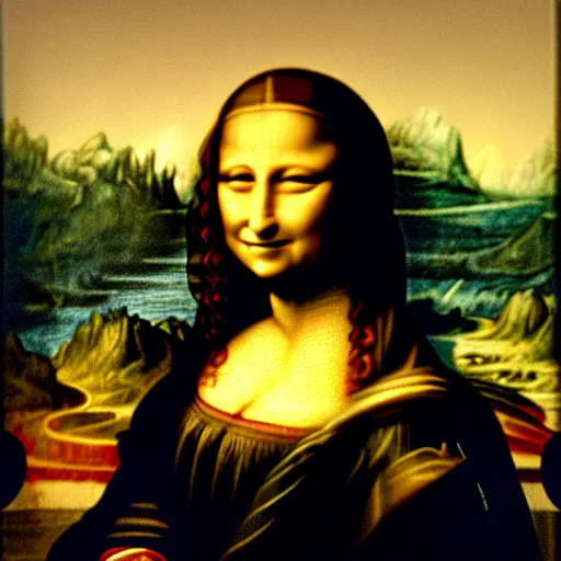Prompt: mona lisa painting without the mona lisa