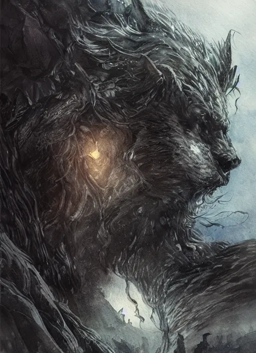 Image similar to portrait, The Nights Watch, battling the beasts beyond the wall, watercolor, dramatic lighting, cinematic, establishing shot, extremely high detail, foto realistic, cinematic lighting, pen and ink, intricate line drawings, by Yoshitaka Amano, Ruan Jia, Kentaro Miura, Artgerm, post processed, concept art, artstation, matte painting, style by eddie mendoza, raphael lacoste, alex ross