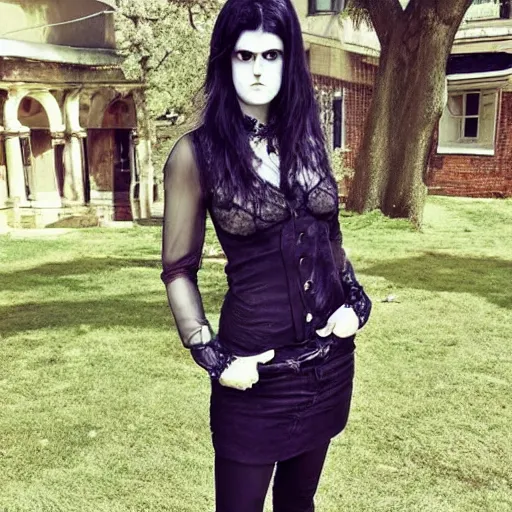 Image similar to Goth Alexandria Daddario