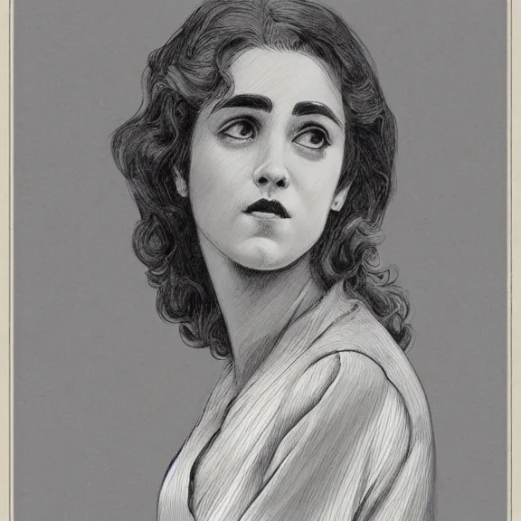 Image similar to a highly detailed portrait in the style of charles dana gibson and in the style of michael whelan.