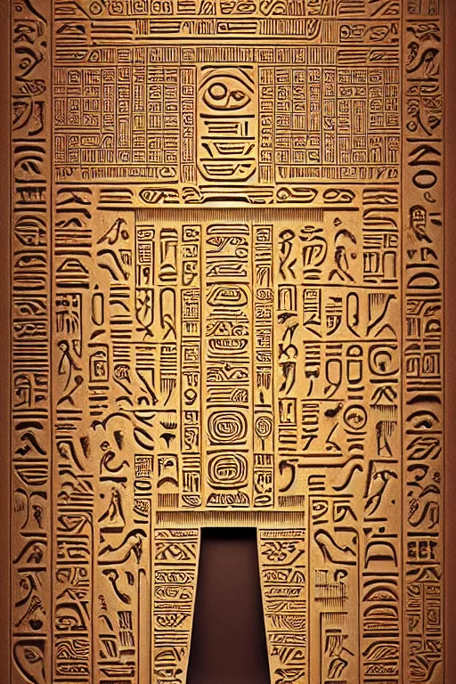 Image similar to hieroglyph system of 1 0 0 glyphs that looks like mayan and astec figures, intricate detailed environment, photorealistic!, intricate, elegant, highly detailed, digital painting, artstation, concept art, smooth, sharp focus, illustration, art by artgerm and greg rutkowski and alphonse mucha