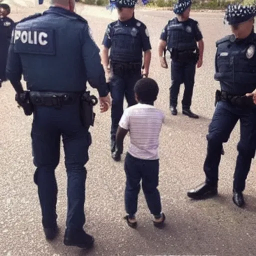 Prompt: child arrested by the police - n 4