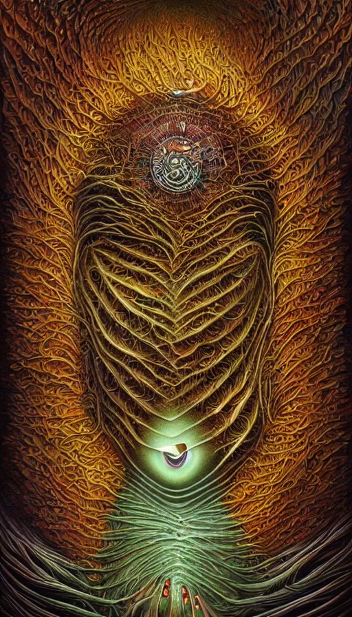 Image similar to psytrance artwork, by naoto hattori