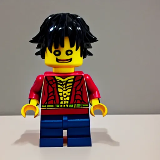 Prompt: luffy as lego