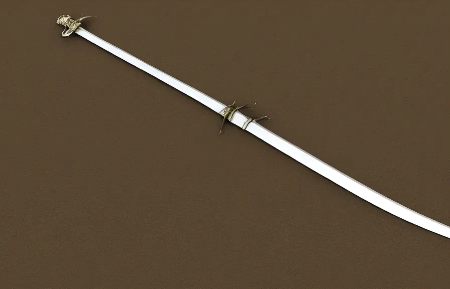 Prompt: a sword shaped like a centipede, HD digital render