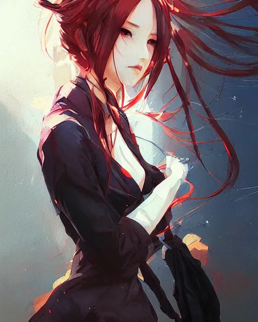 Image similar to a painting by GUWEIZ