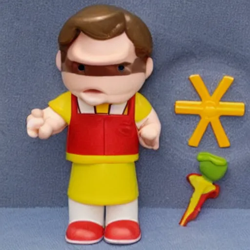 Image similar to dexter morgan 1 9 8 0 s mcdonald ’ s happy meal toys gothic