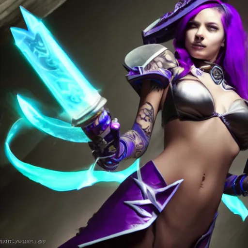 Prompt: league of legends, arcane, jinx