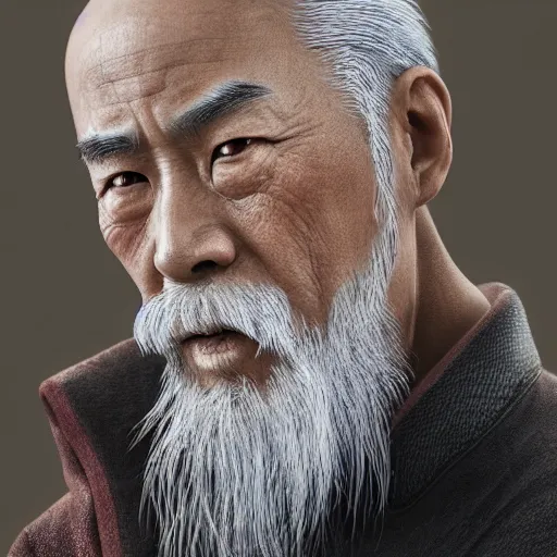 Prompt: portrait painting of a 6 0 year old kind handsome chinese taoist priest, like liangchao wei, silver ponytail hair, amiable by wenjun lin, irakli nadar, bright colors, octopath traveler, wenjun lin, unreal engine 5 highly rendered, global illumination, radiant light, detailed and intricate environment