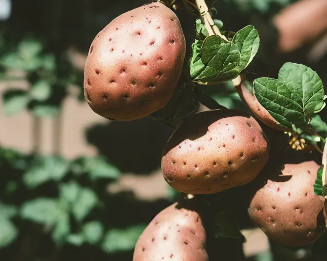 Image similar to 8 5 mm photography of elon musk potato hybrid, dof and bokeh