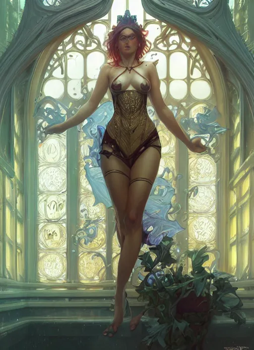 Image similar to attorney in lambda, d & d, wet, shiny, fantasy, intricate, elegant, higly detailed, ultra definition, digital painting, artstation, baroque, concept art, smooth, sharp focus, illustration, art by artgerm and greg rutkowski and alphonse mucha and garis edelweiss