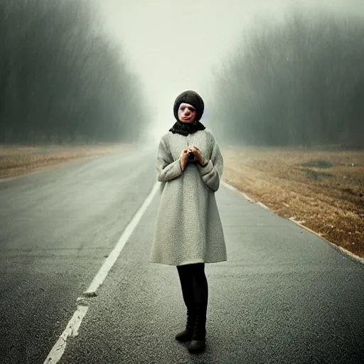 Image similar to A photo of a woman by Marat Safin