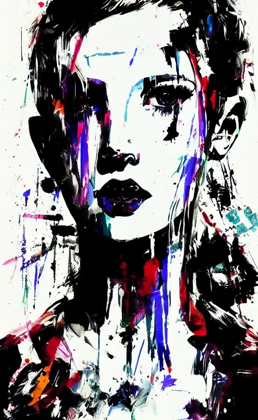 Image similar to Portrait of Millie Bobby Brown by Yoji Shinkawa