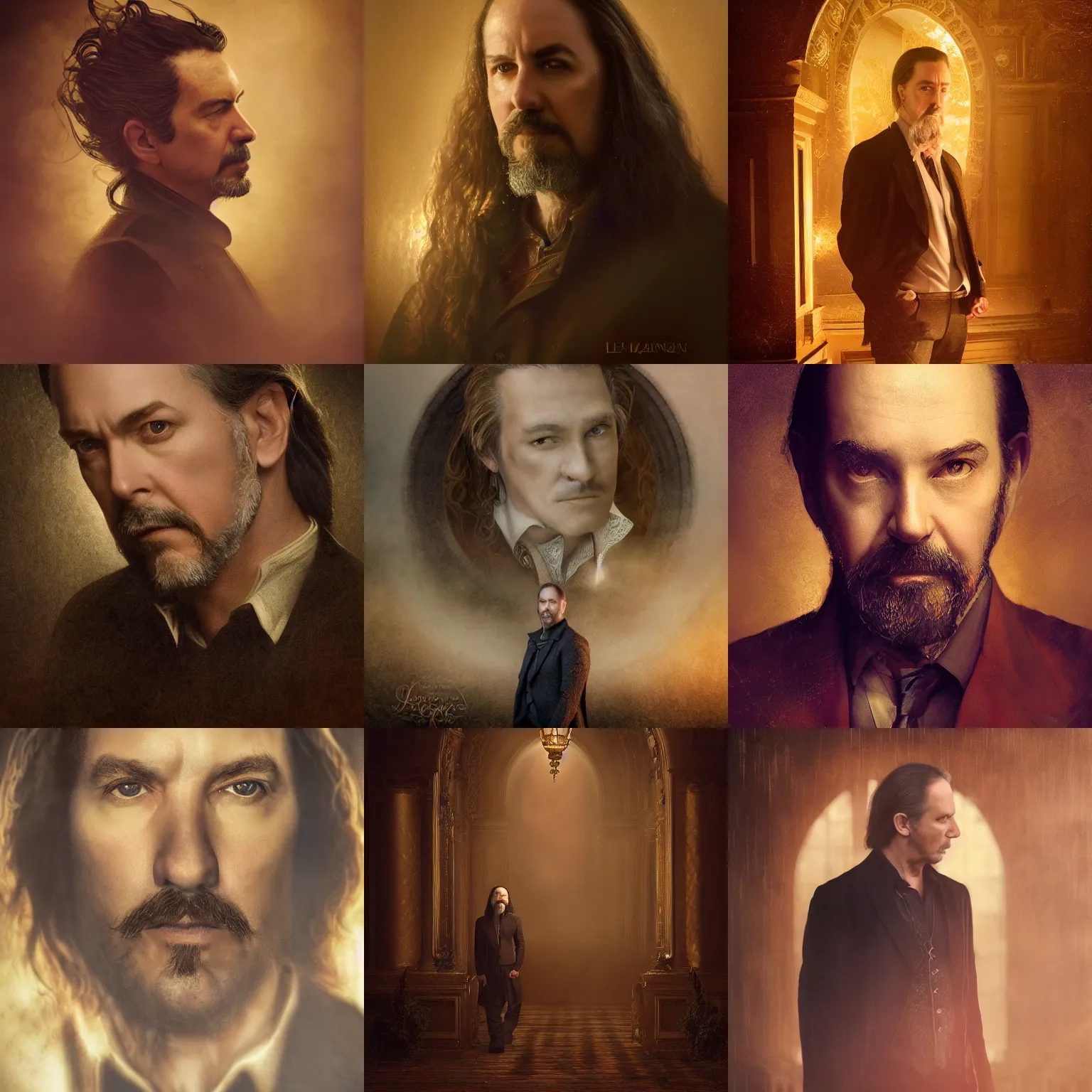 Prompt: dream theater, the count of tuscany regal aristocratic male character portrait, mysterious atmospheric lighting, painted, intricate, soft volumetric lighting, beautiful, rich deep colours masterpiece, golden hour, golden ratio, sharp focus, ultra detailed, by leesha hannigan, ross tran, thierry doizon, kai carpenter, ignacio fernandez rios
