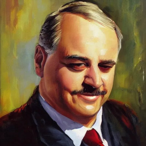 Prompt: a painting of christopher hewett mr. belvedere, by arthur suydam trending on artstation, oil painting rebrandt