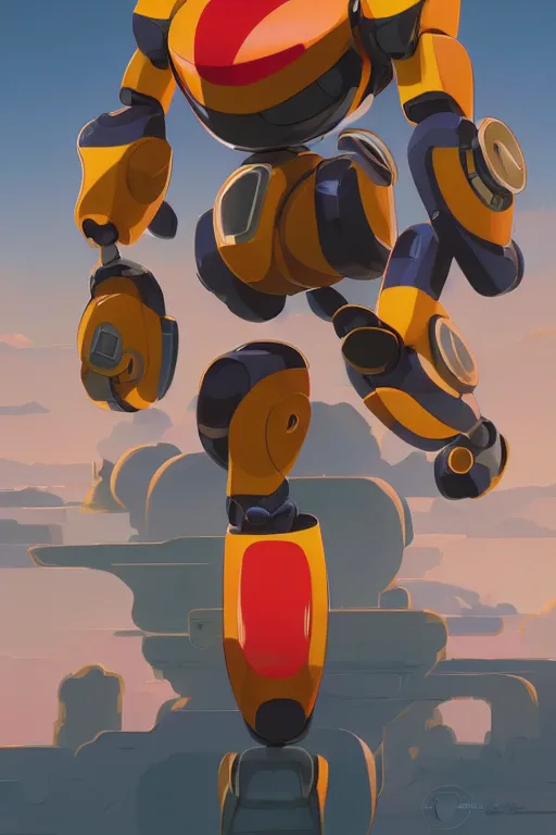 Image similar to metabots medabots medarotto medarot robot minimalist comics, behance hd by jesper ejsing, by rhads, makoto shinkai and lois van baarle, ilya kuvshinov, rossdraws global illumination ray tracing hdr radiating a glowing aura