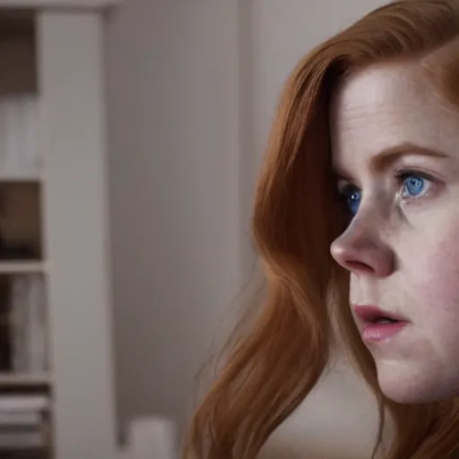 Prompt: a still of young Amy Adams playing videogames, in the movie Arrival, highly detailed and intricate, bokeh, sharp image, cinematic lighting, 8k HDR