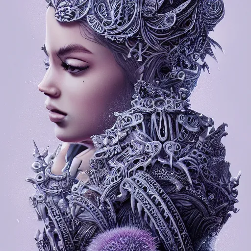 Image similar to princess, godly, beautiful, intricate, hyper detailed, octane, 4 k