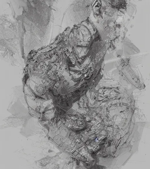 Image similar to 🙅🤦🐯🙊🌽🧅🍠⚫, intricate line drawings, by craig mullins, ruan jia, kentaro miura, greg rutkowski, loundraw