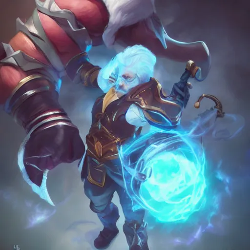 Image similar to John adams as a league of legends character, art by riot studios and Jason chan, trending on artstation,