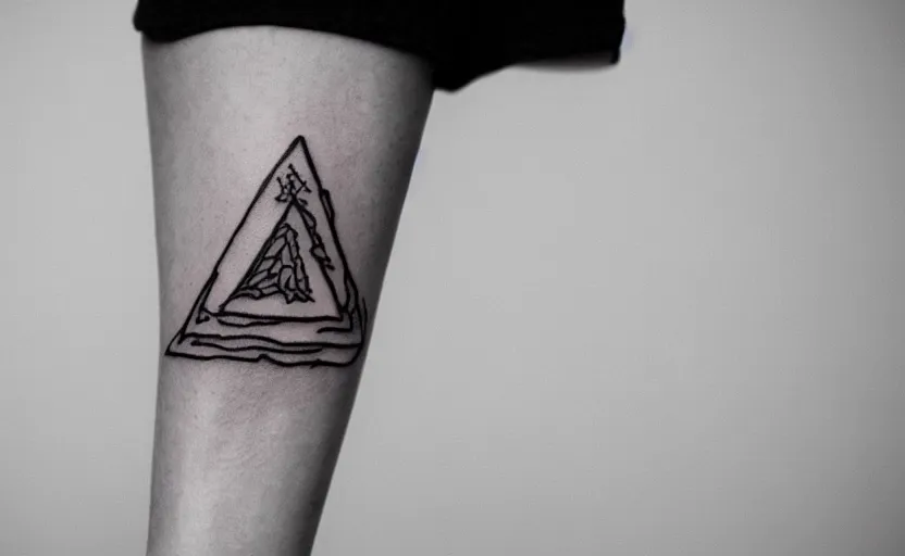 triangle tattoo forearm