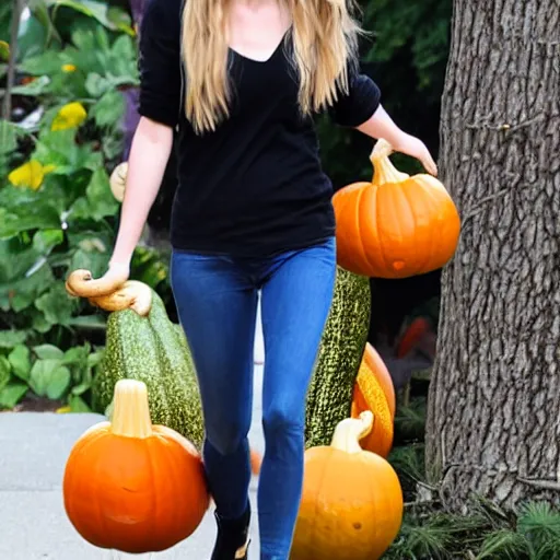 Image similar to gourd amber heard hybrid intercross mix as a gourd