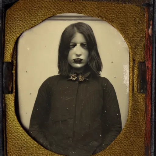 Image similar to tintype photo, pinhead