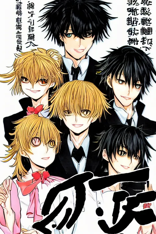 Image similar to cover for manga by clamp great language teacher