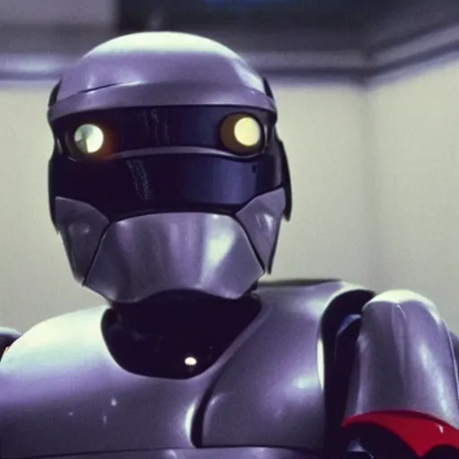 Prompt: a still of pikachu in RoboCop