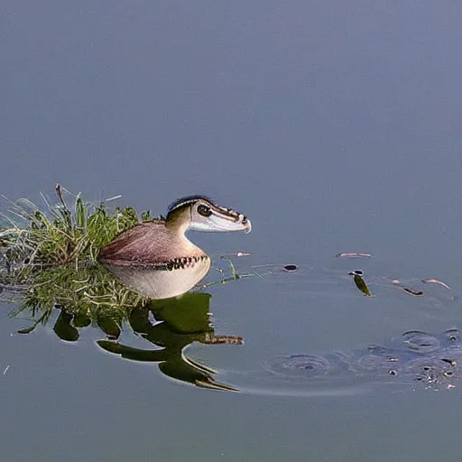 Image similar to “cute dukes on pond”