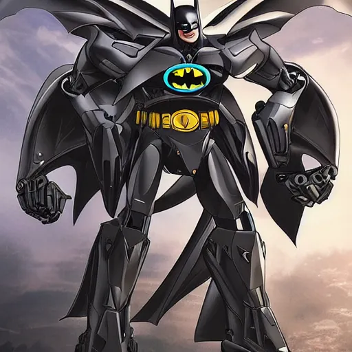 Image similar to batman mecha, mecha suit, futuristic