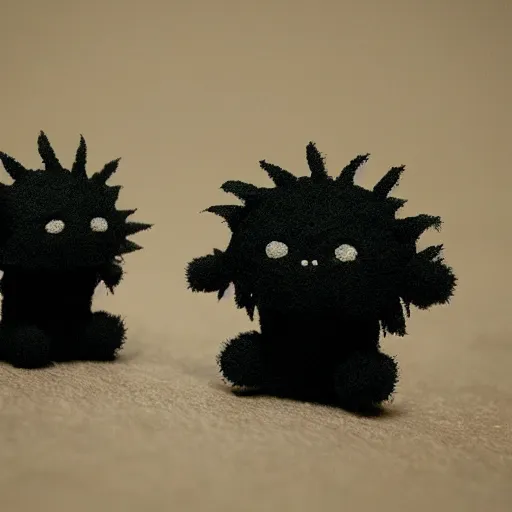 Image similar to soot sprite in the style of studio ghibli