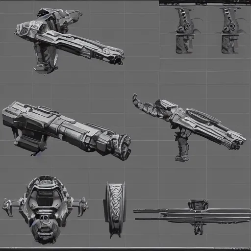 Image similar to kitbashing component, hard surface, hard surface, detailed, based on low poly convex shape, symmetric, unreal engine