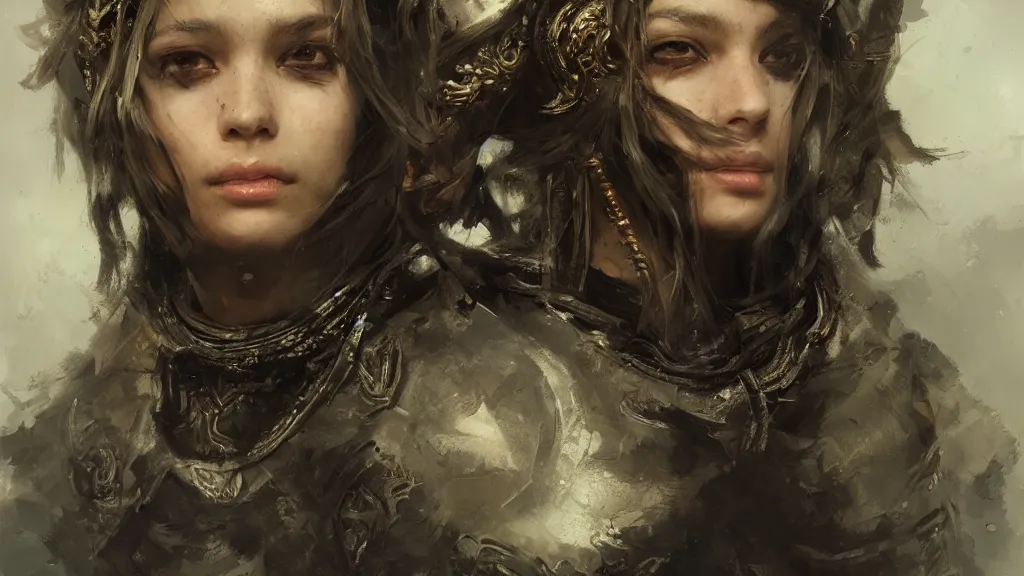 Image similar to a highly detailed character portrait of Ranni , by Ruan Jia