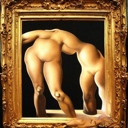 Image similar to inappropriate reflection by salvador dali, award winning art