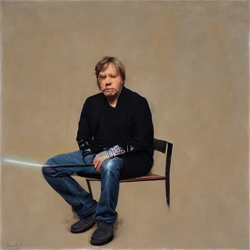 Image similar to mark hamill by ruan jia, portrait