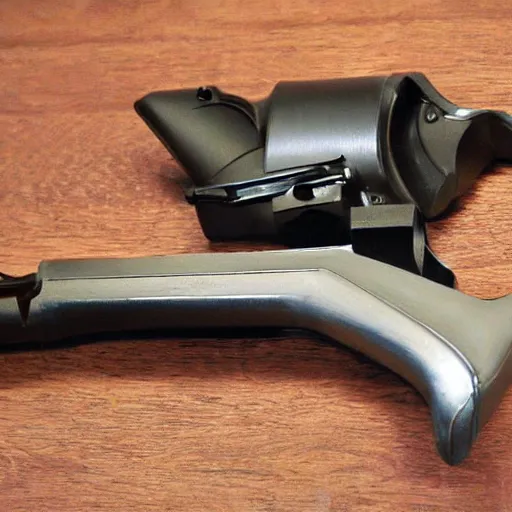 Image similar to mangum revolver 5 0 0 made out of plastic.