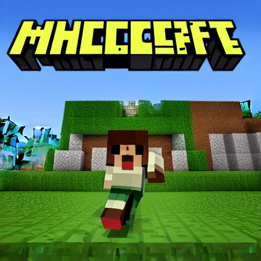 Prompt: the logotype of Minecraft sequel