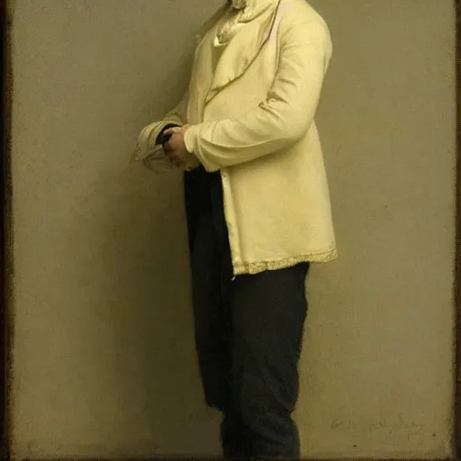 Prompt: figure painting of greg davies by jules joseph lefebvre