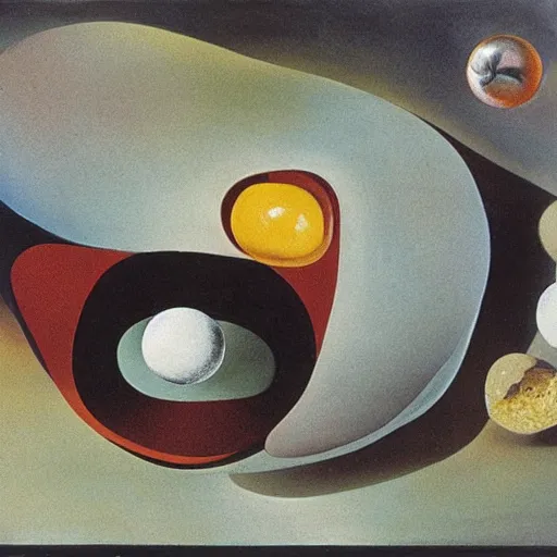 Image similar to soft construction with boiled beans, Salvador Dali